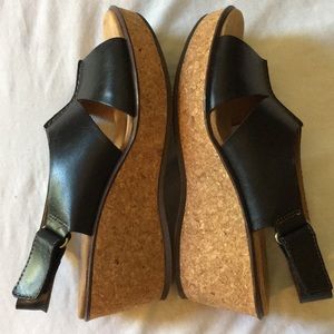 Clarks Collection Cork Wedge Sandals